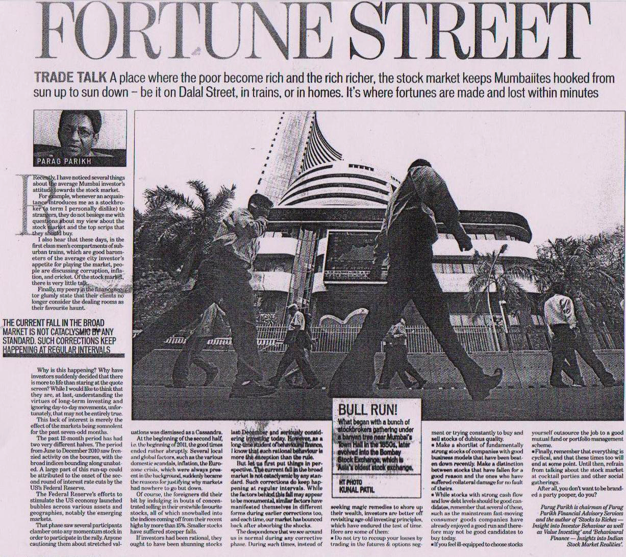Fortune Street: Hindustan Times - Parag Parikh