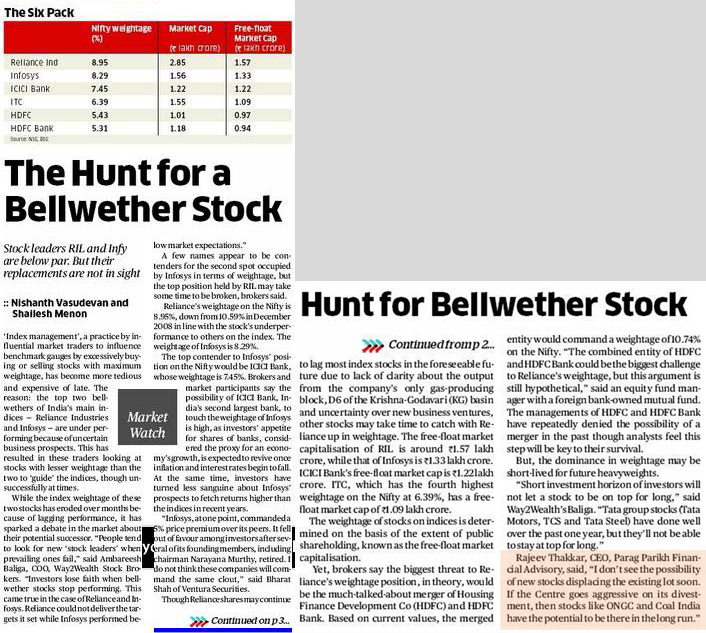 The Hunt for a Bellwether Stock