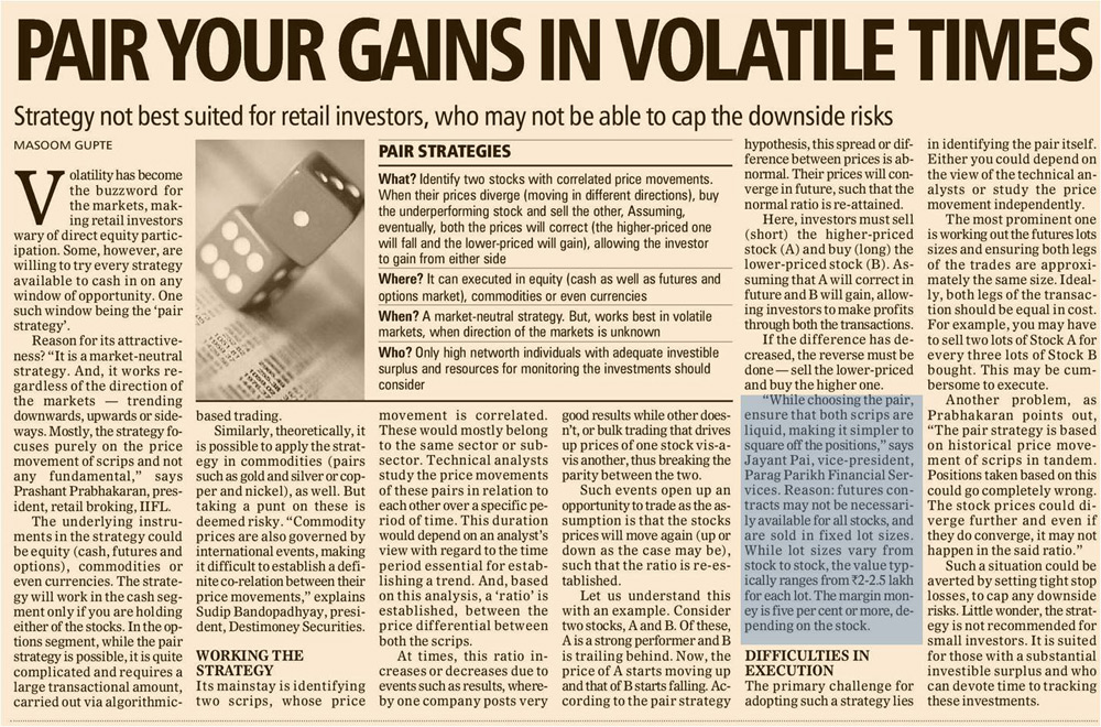 Pair your gains in volatile times