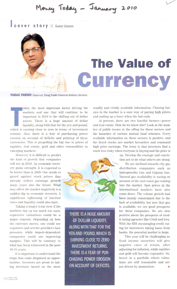 The Value of Currency - Parag Parikh